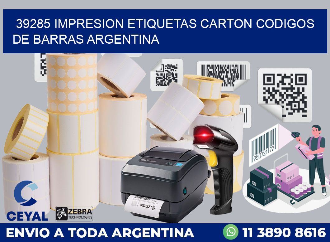 39285 IMPRESION ETIQUETAS CARTON CODIGOS DE BARRAS ARGENTINA