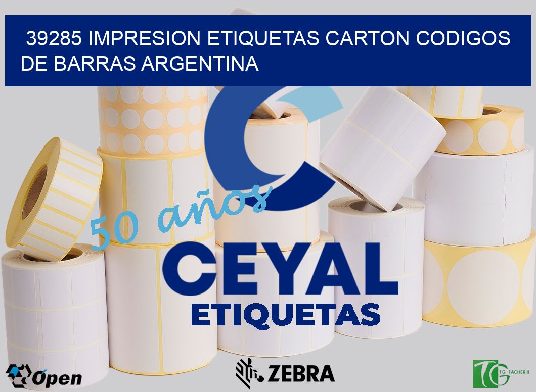 39285 IMPRESION ETIQUETAS CARTON CODIGOS DE BARRAS ARGENTINA