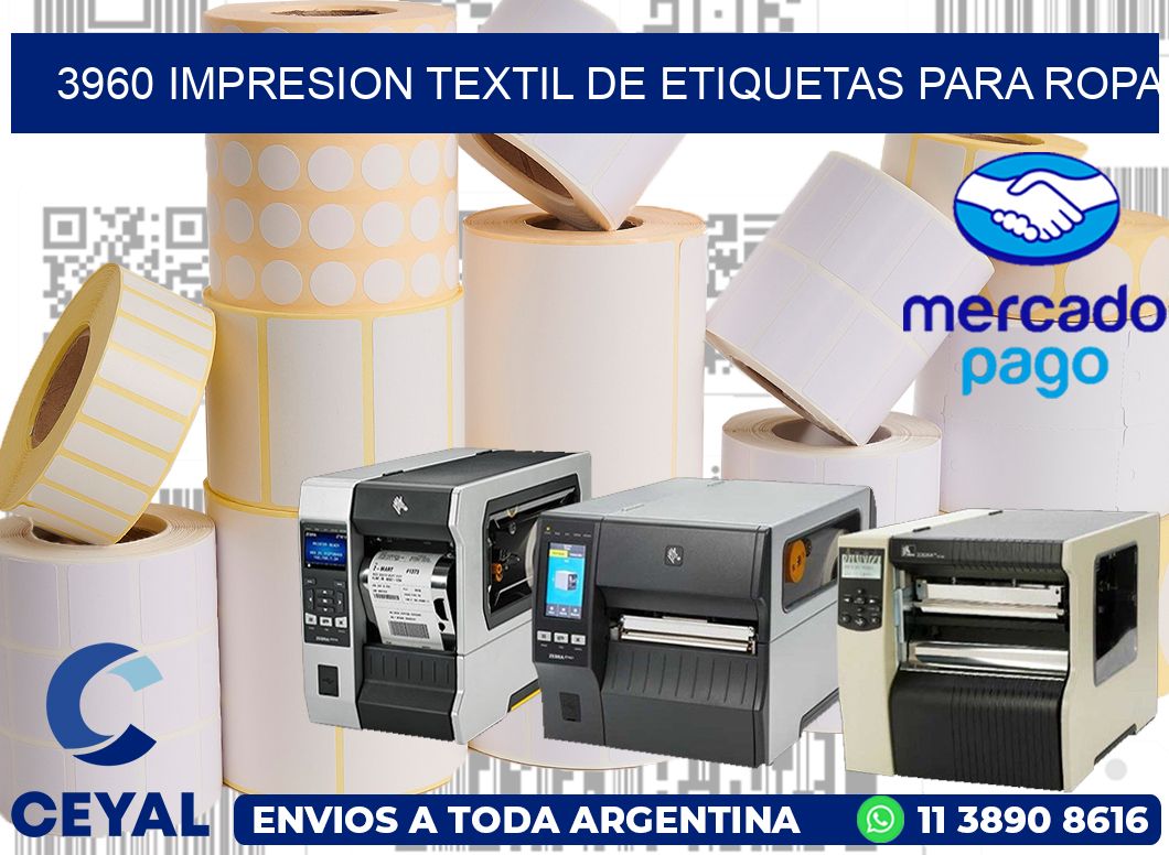 3960 IMPRESION TEXTIL DE ETIQUETAS PARA ROPA