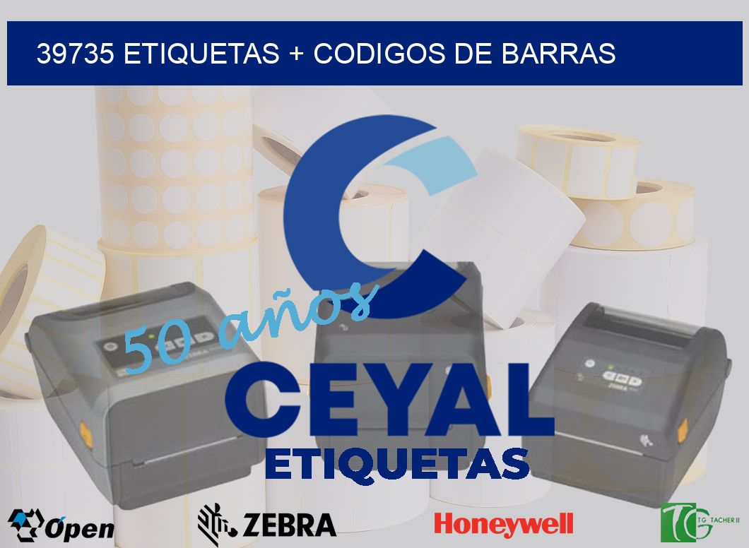 39735 etiquetas + codigos de barras