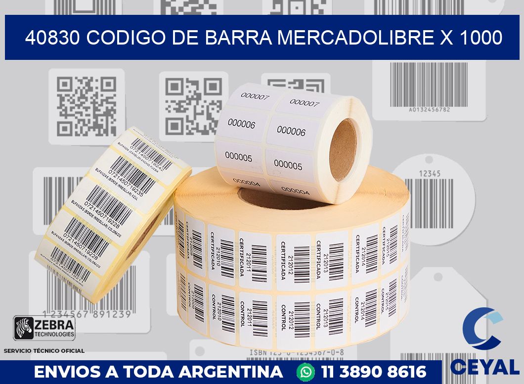 40830 codigo de barra mercadolibre x 1000