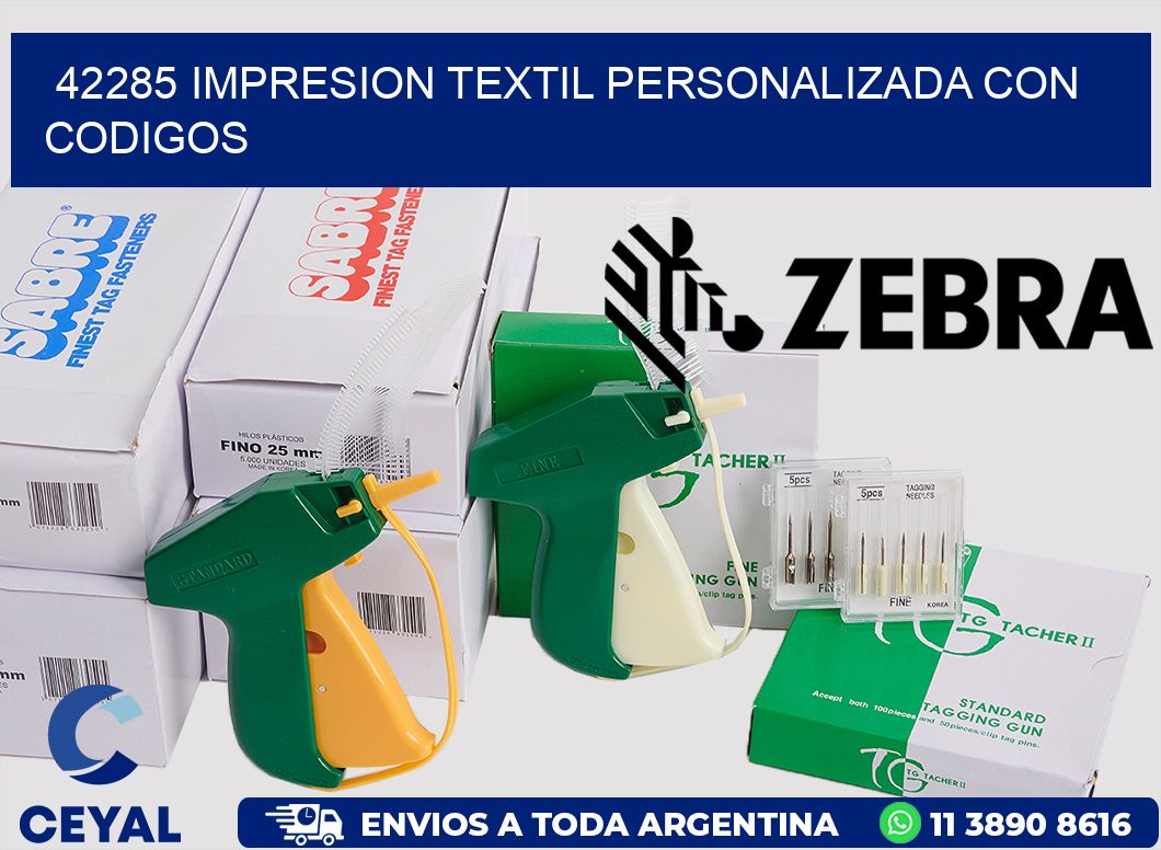 42285 IMPRESION TEXTIL PERSONALIZADA CON CODIGOS