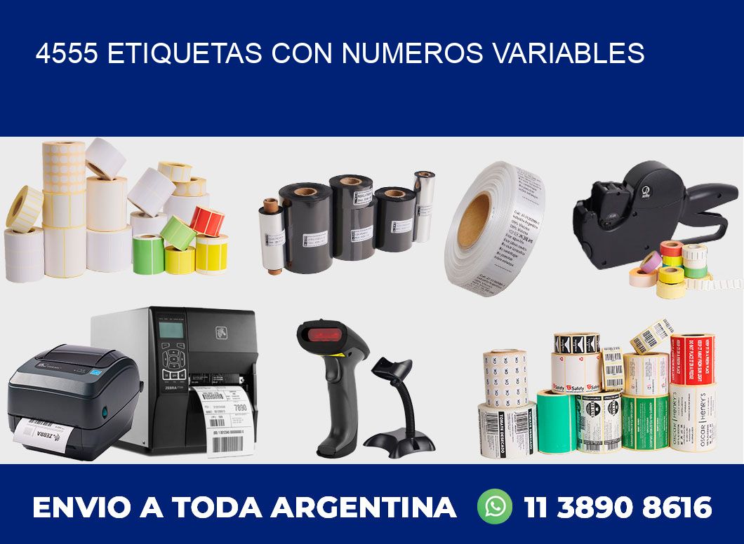4555 ETIQUETAS CON NUMEROS VARIABLES