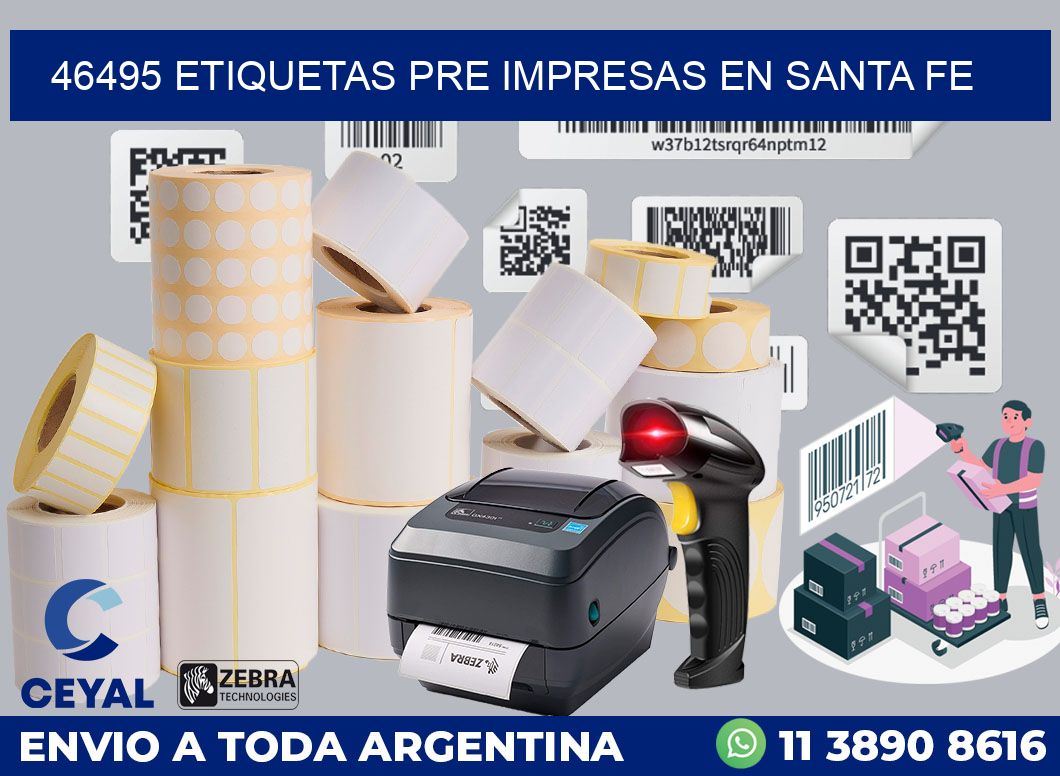 46495 ETIQUETAS PRE IMPRESAS EN SANTA FE