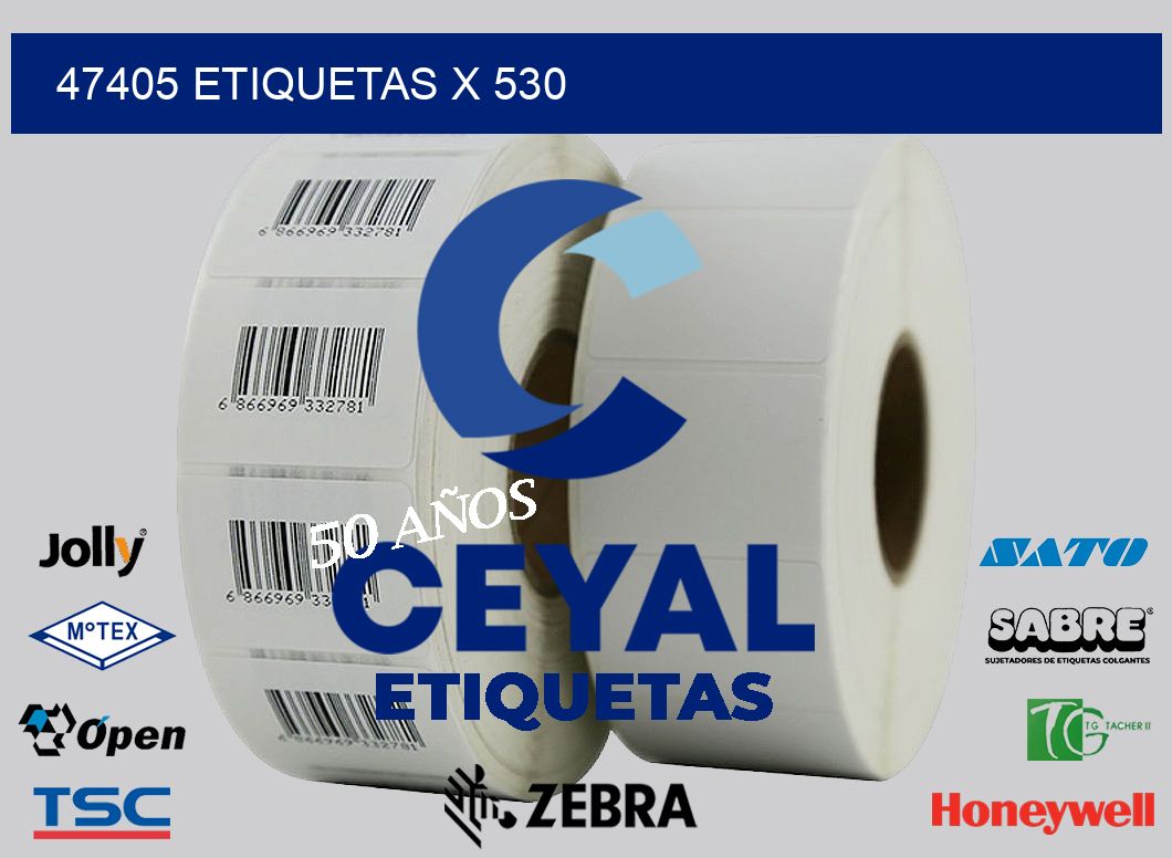 47405 Etiquetas x 530