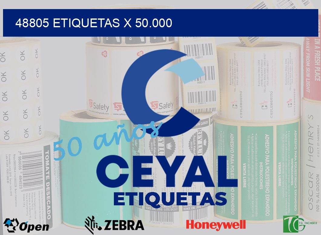 48805 Etiquetas x 50.000