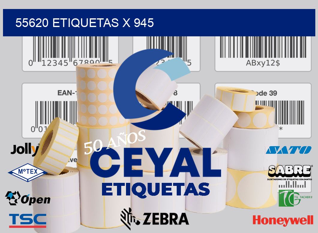 55620 Etiquetas x 945