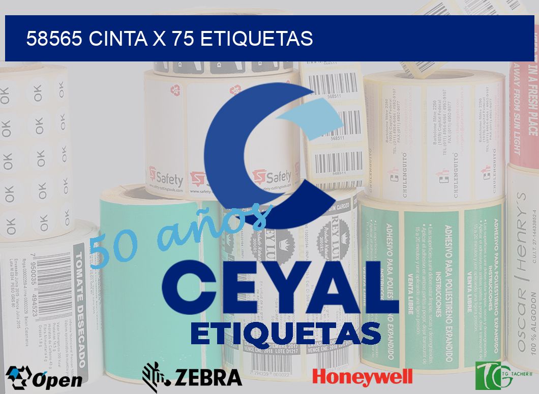 58565 cinta x 75 etiquetas