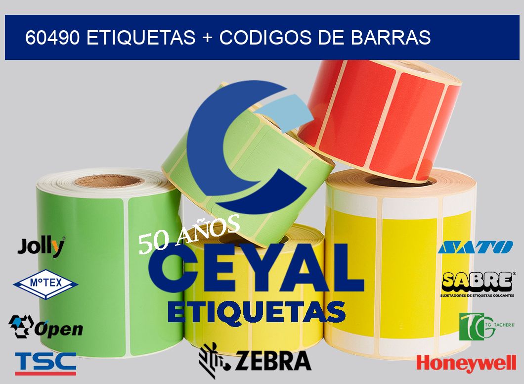 60490 etiquetas + codigos de barras