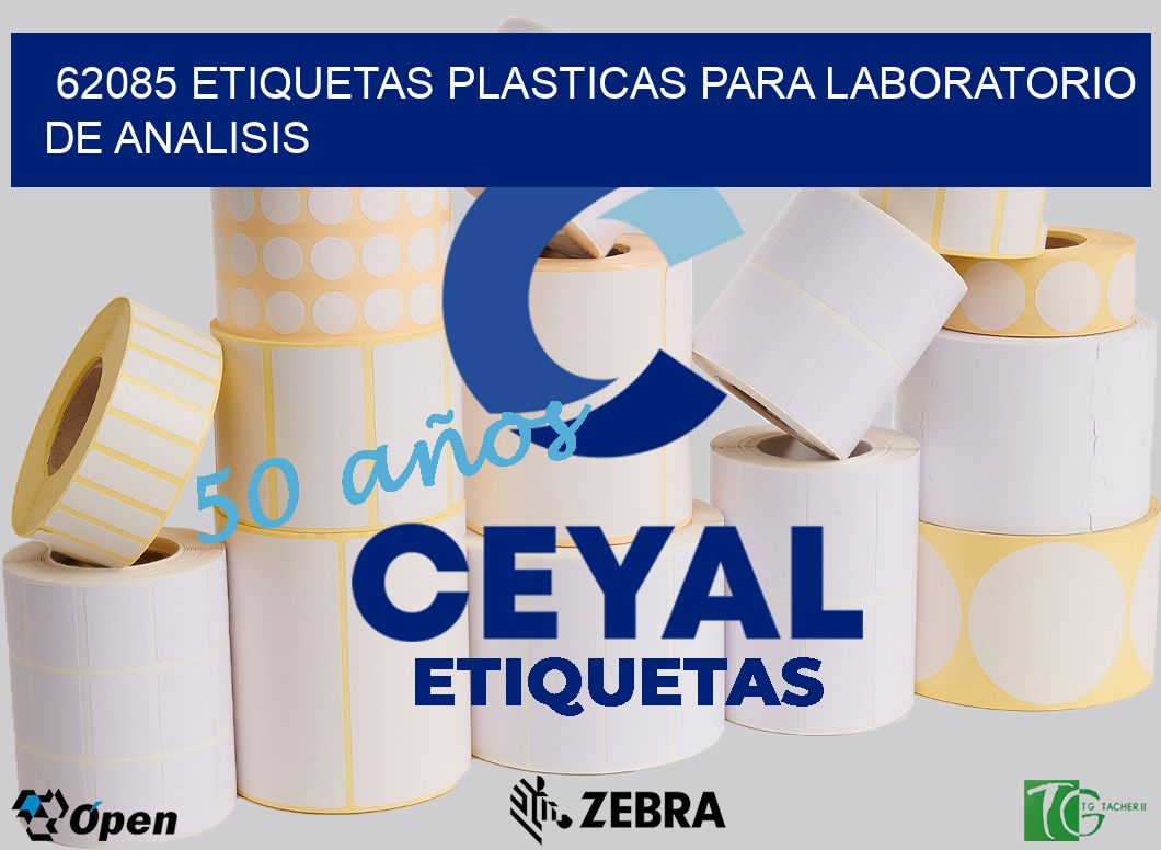 62085 ETIQUETAS PLASTICAS PARA LABORATORIO DE ANALISIS