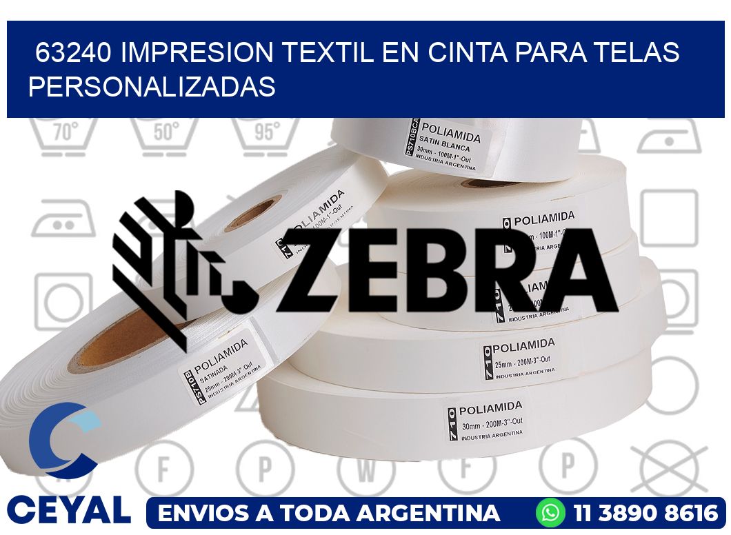 63240 IMPRESION TEXTIL EN CINTA PARA TELAS PERSONALIZADAS