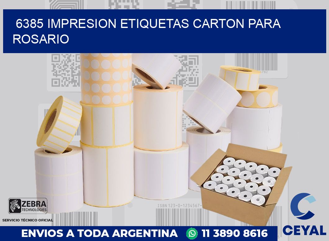 6385 IMPRESION ETIQUETAS CARTON PARA ROSARIO