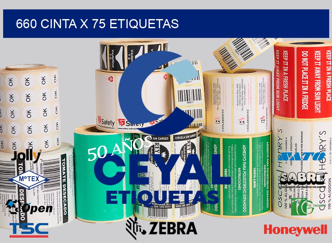 660 cinta x 75 etiquetas