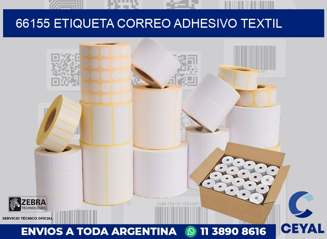 66155 ETIQUETA CORREO ADHESIVO TEXTIL