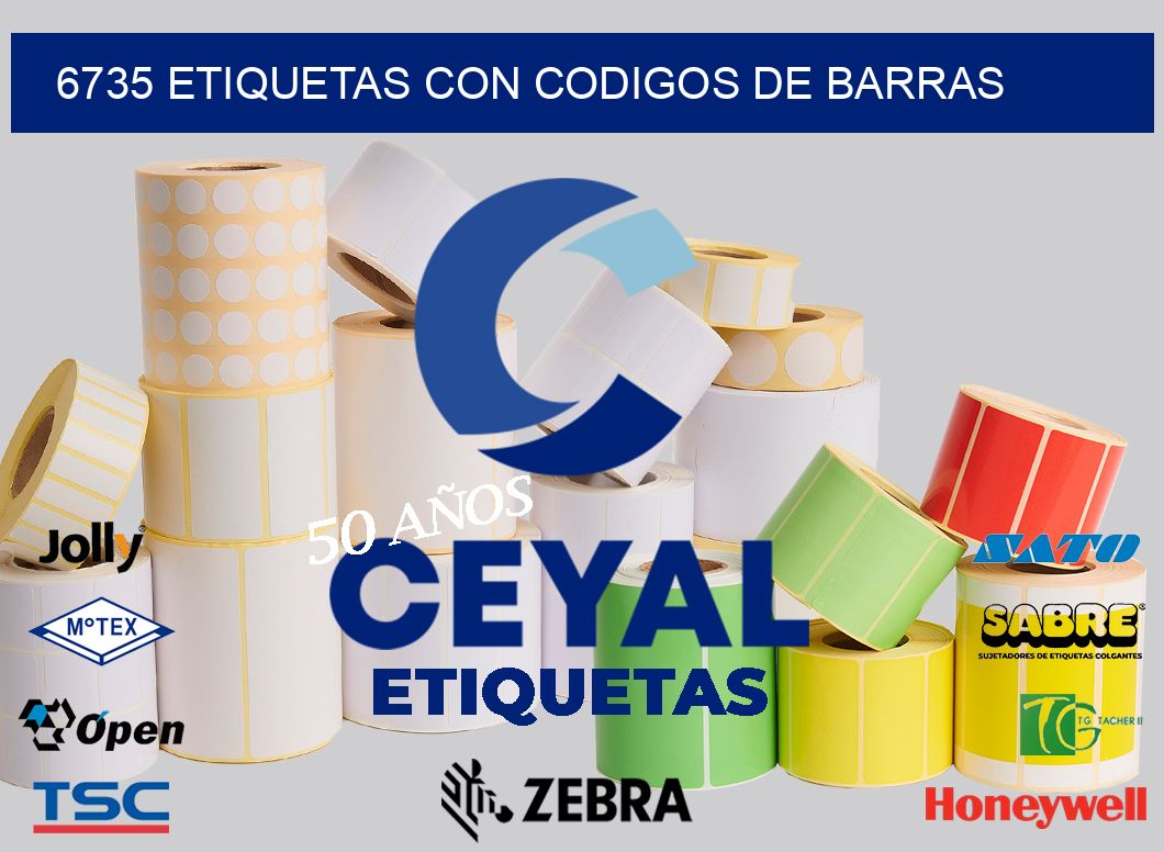 6735 ETIQUETAS CON CODIGOS DE BARRAS