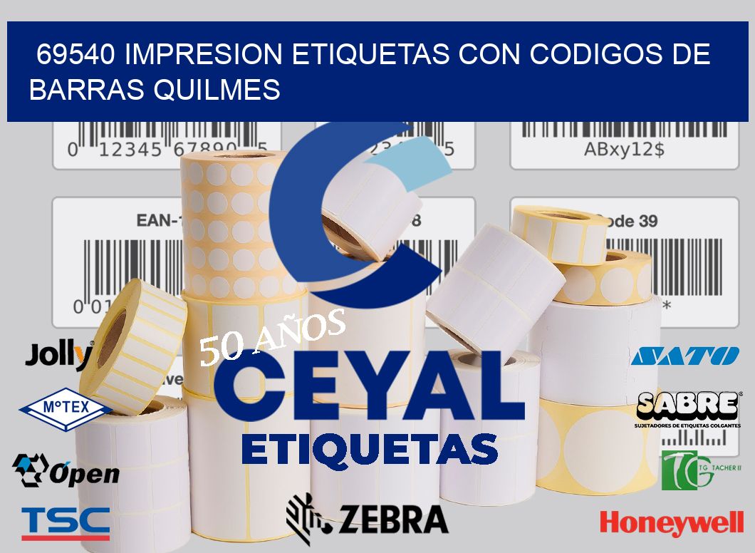 69540 IMPRESION ETIQUETAS CON CODIGOS DE BARRAS QUILMES