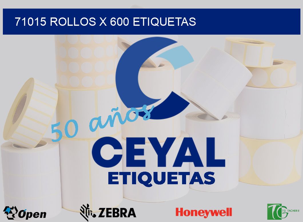 71015 Rollos x 600 etiquetas