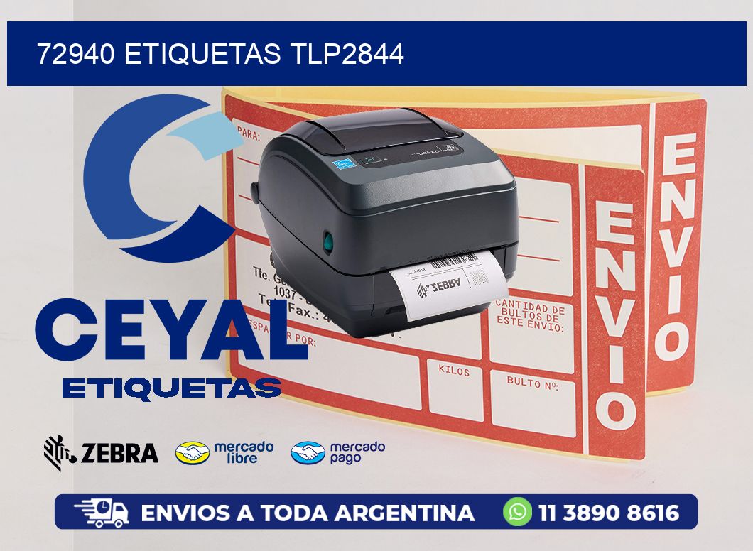 72940 ETIQUETAS TLP2844