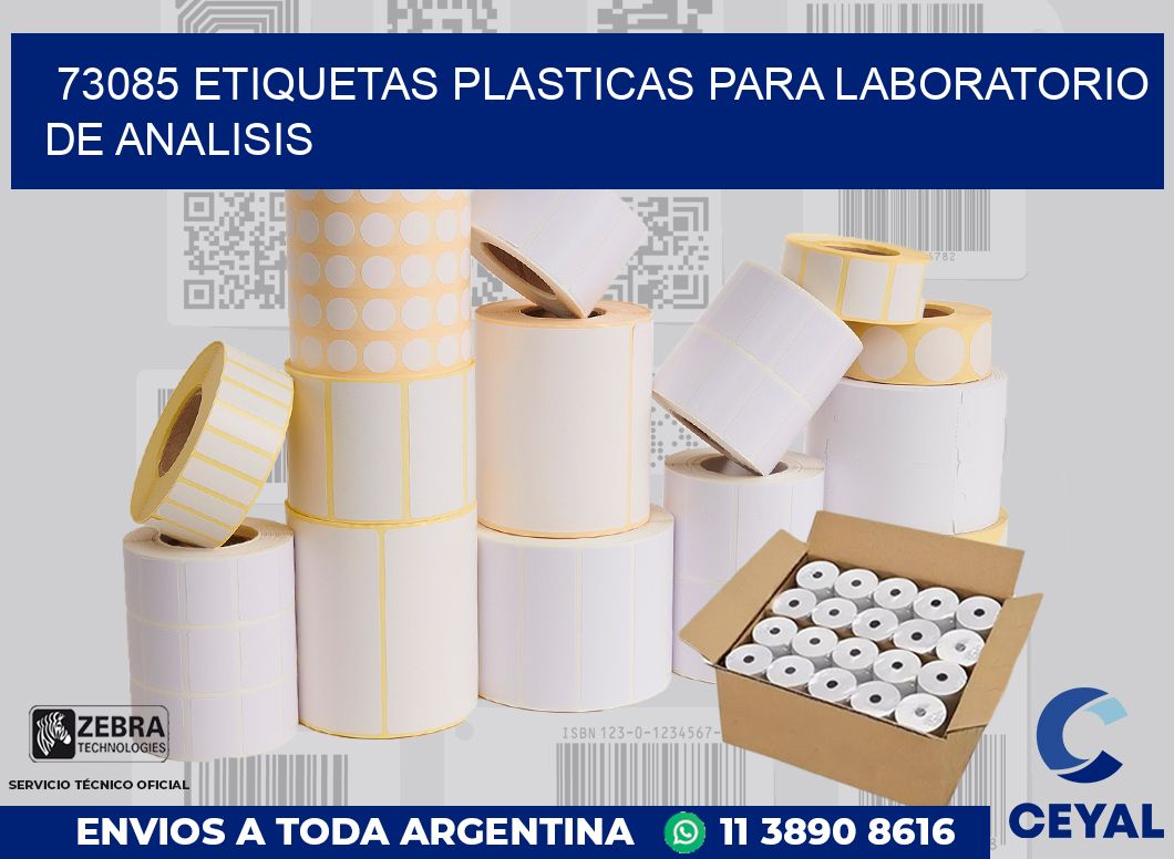 73085 ETIQUETAS PLASTICAS PARA LABORATORIO DE ANALISIS