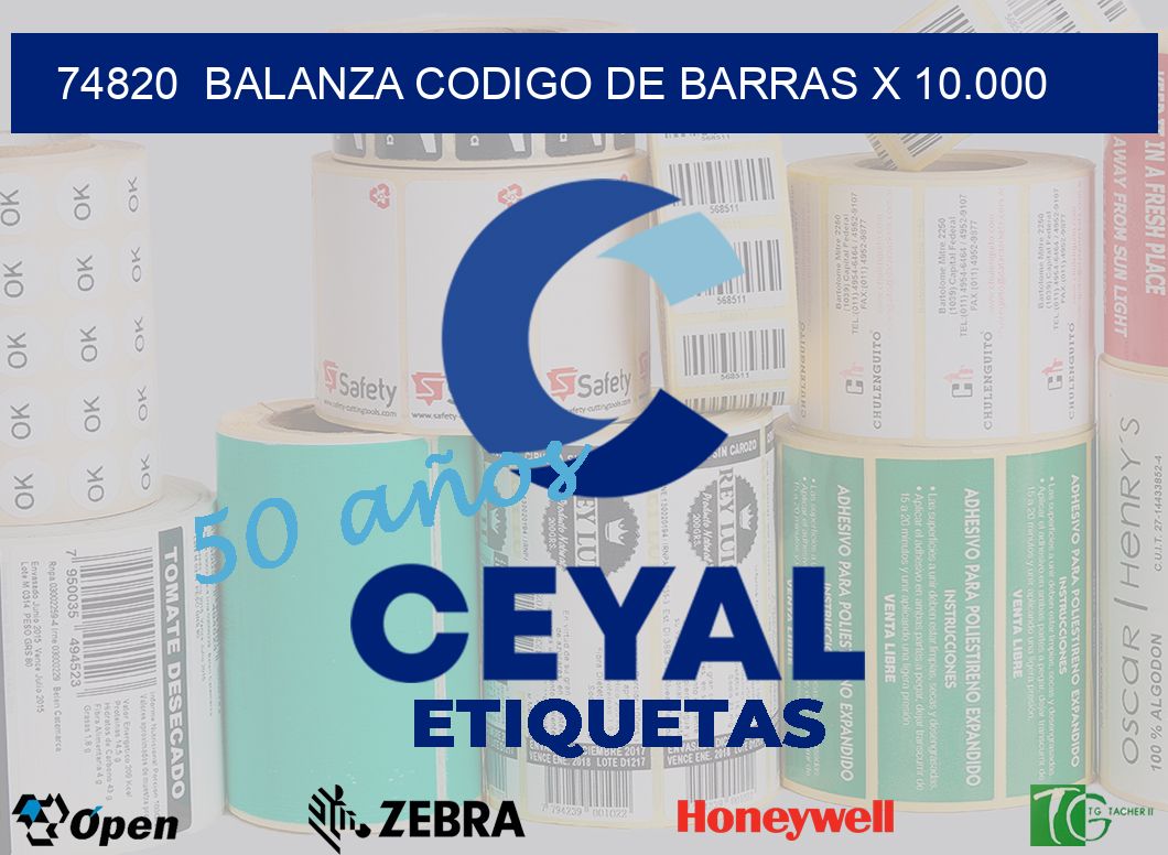 74820  balanza codigo de barras x 10.000