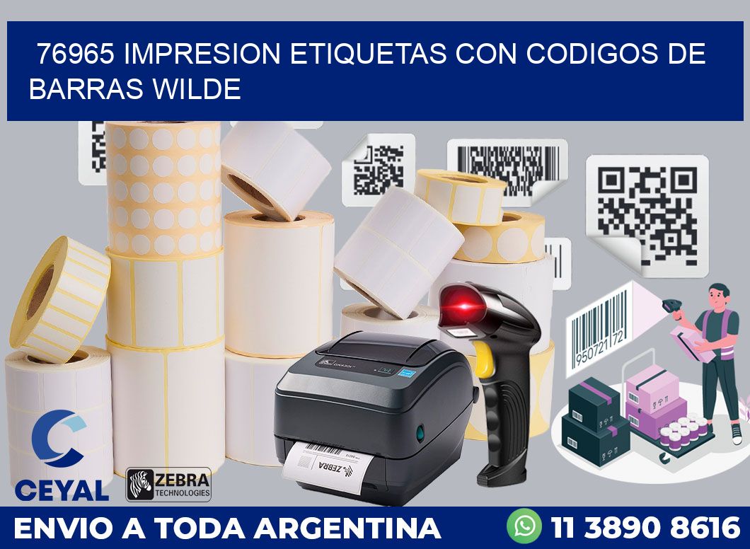 76965 IMPRESION ETIQUETAS CON CODIGOS DE BARRAS WILDE
