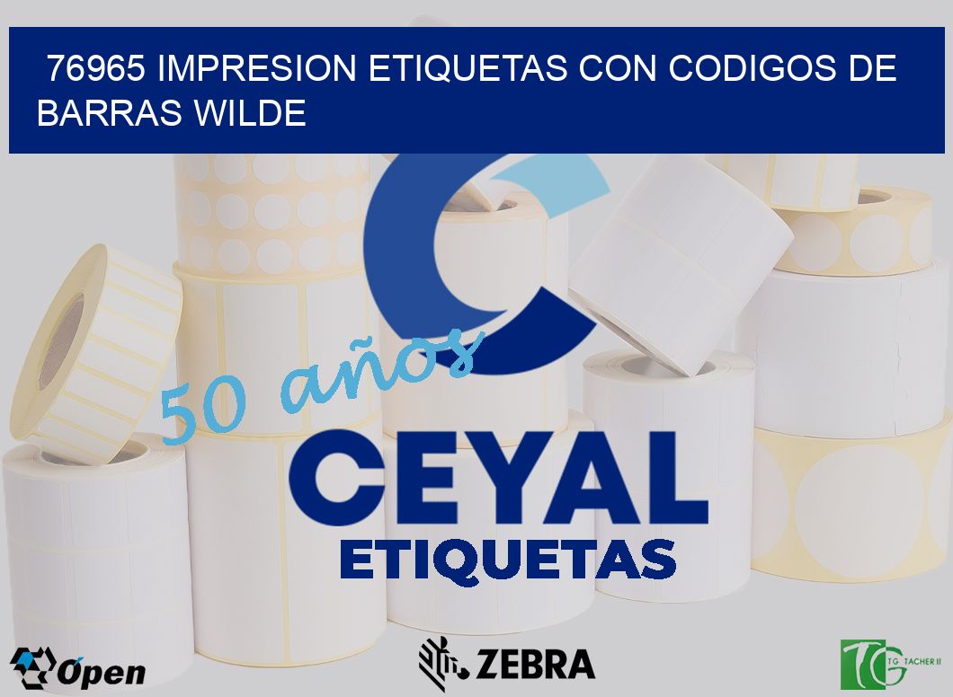 76965 IMPRESION ETIQUETAS CON CODIGOS DE BARRAS WILDE