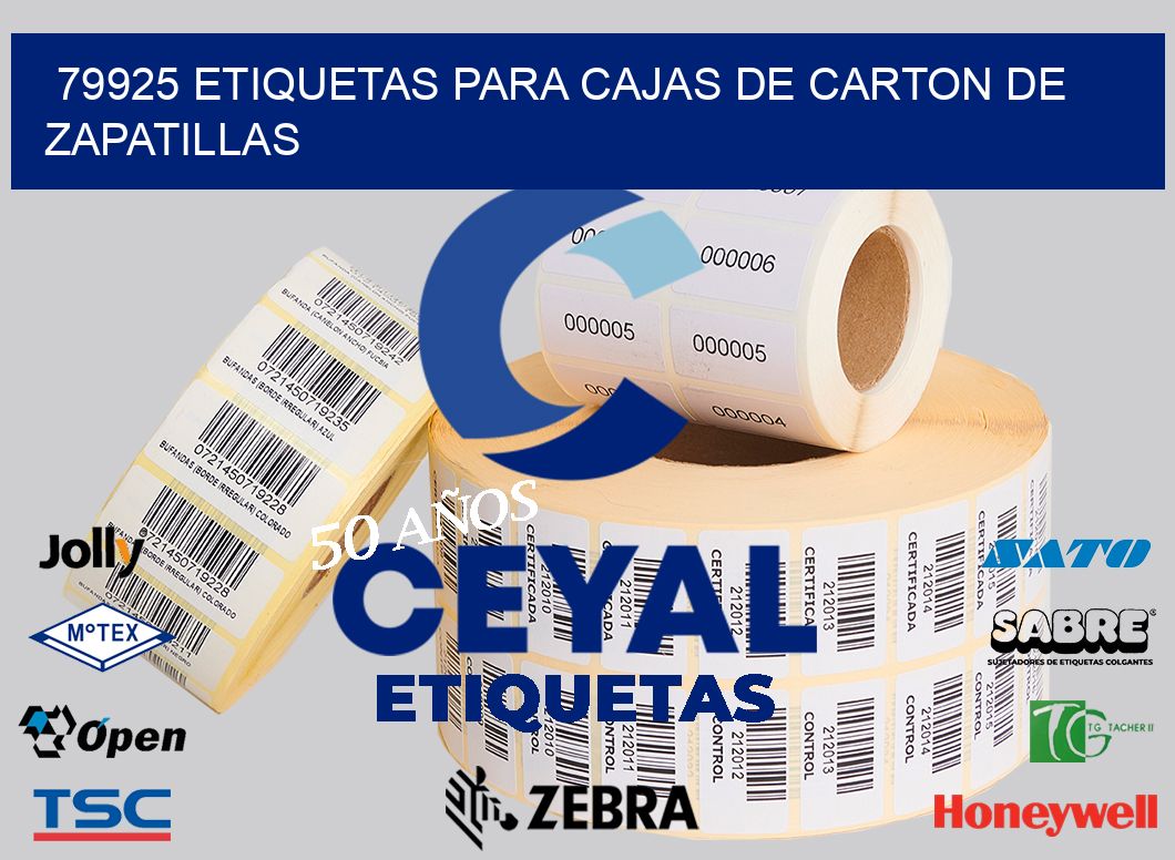 79925 ETIQUETAS PARA CAJAS DE CARTON DE ZAPATILLAS