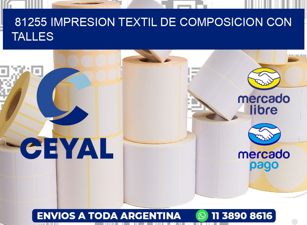 81255 IMPRESION TEXTIL DE COMPOSICION CON TALLES