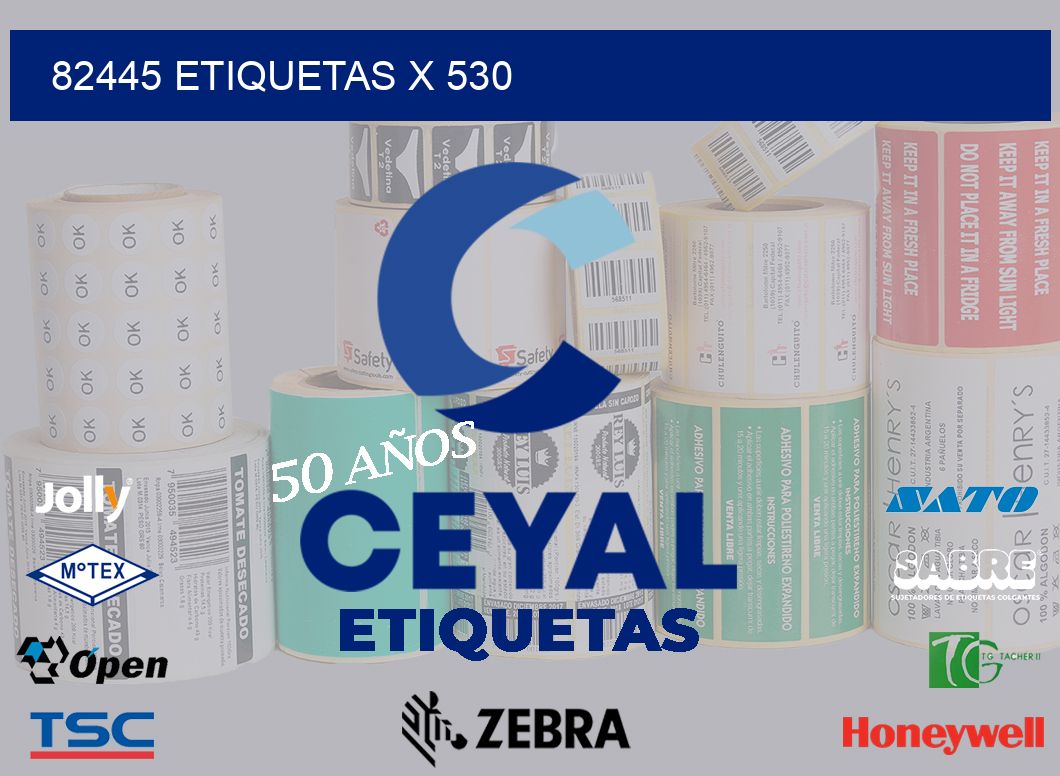 82445 Etiquetas x 530