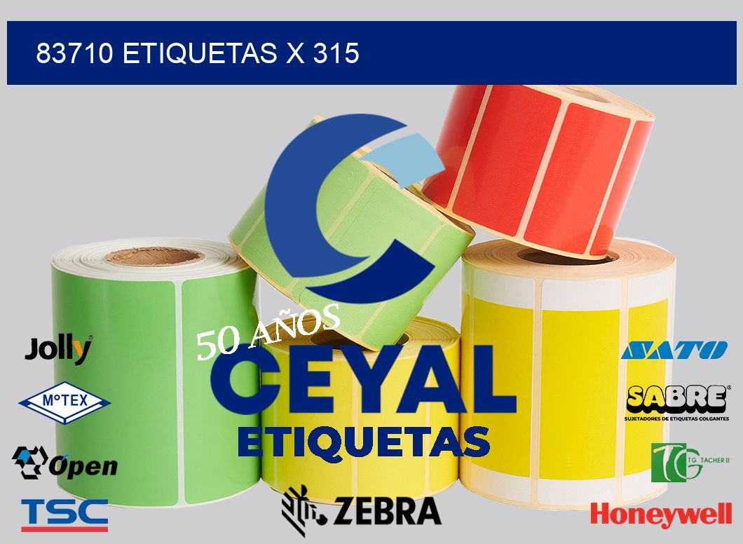 83710 Etiquetas x 315