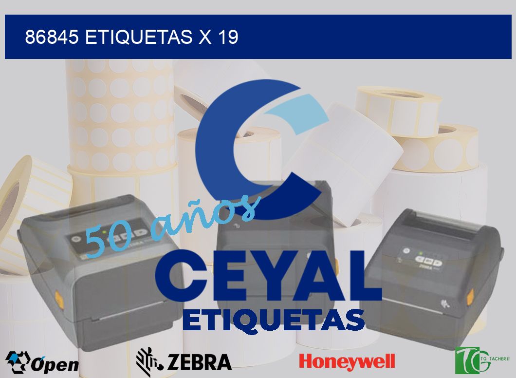 86845 Etiquetas x 19