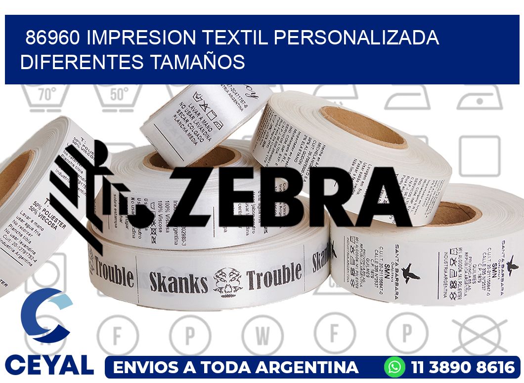 86960 IMPRESION TEXTIL PERSONALIZADA DIFERENTES TAMAÑOS