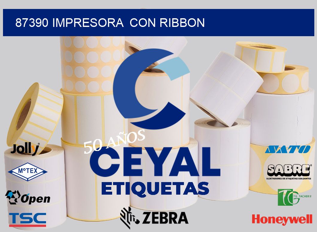 87390 impresora  con ribbon