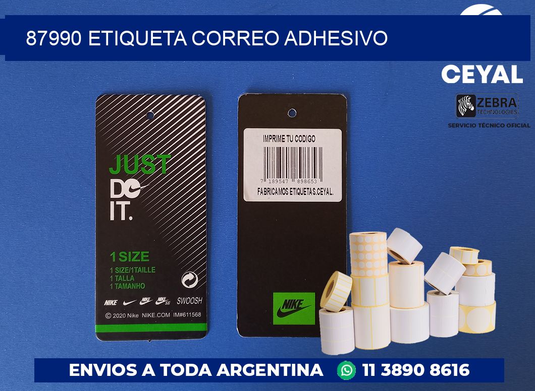 87990 ETIQUETA CORREO ADHESIVO