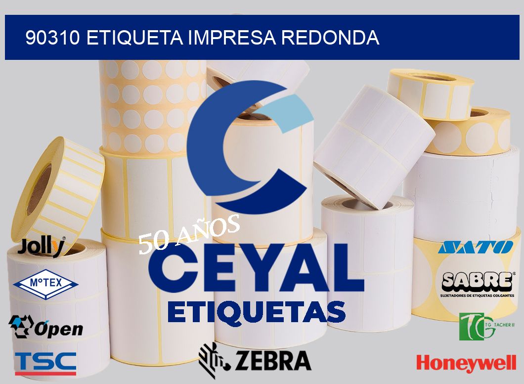 90310 ETIQUETA IMPRESA REDONDA