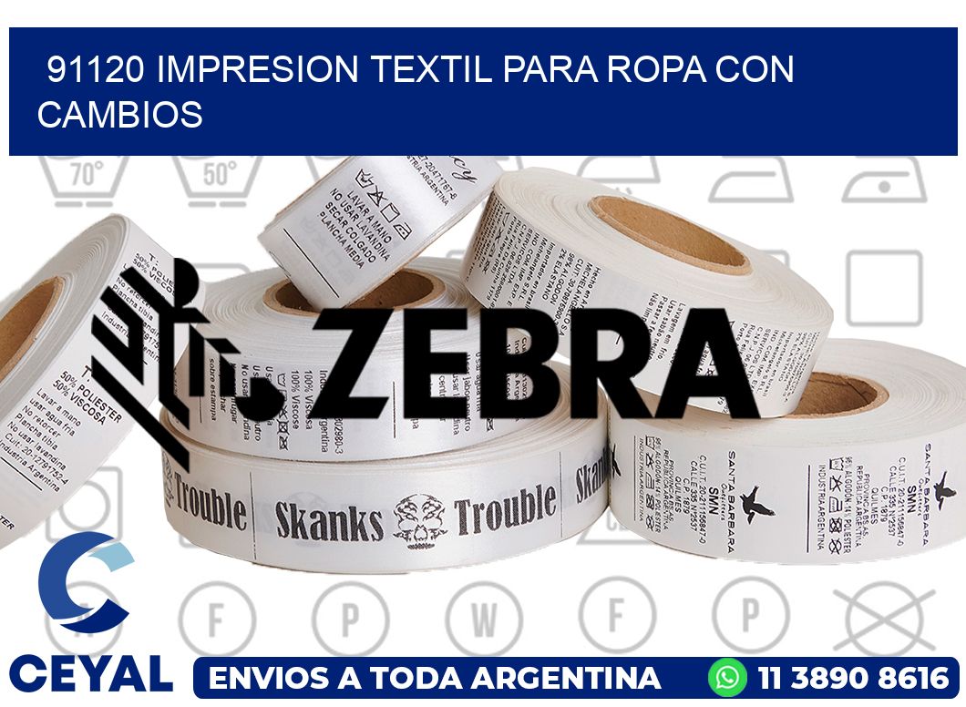 91120 IMPRESION TEXTIL PARA ROPA CON CAMBIOS