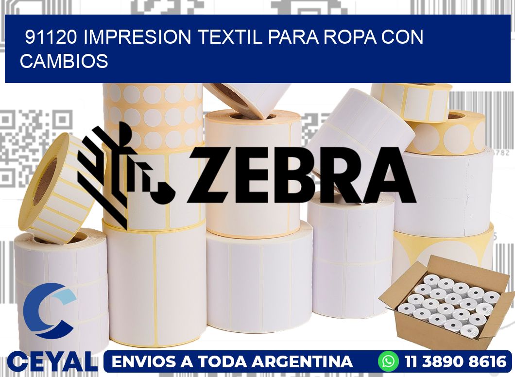 91120 IMPRESION TEXTIL PARA ROPA CON CAMBIOS