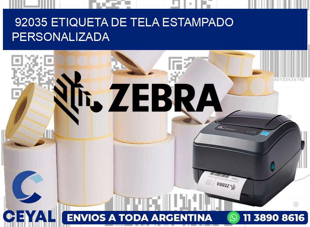 92035 ETIQUETA DE TELA ESTAMPADO PERSONALIZADA