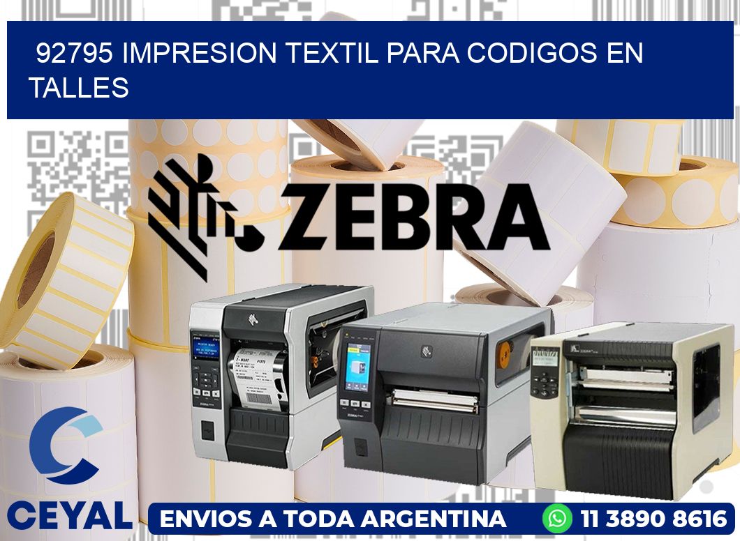 92795 IMPRESION TEXTIL PARA CODIGOS EN TALLES