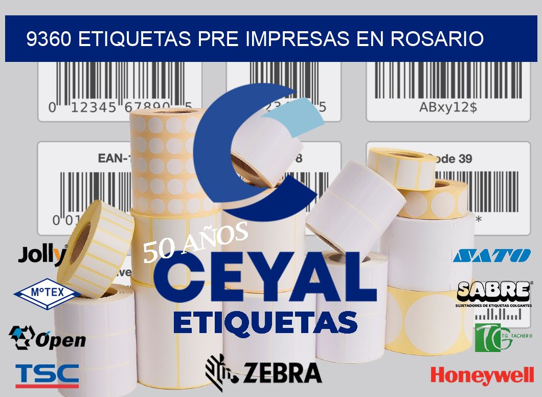 9360 ETIQUETAS PRE IMPRESAS EN ROSARIO
