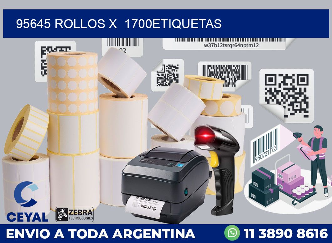 95645 Rollos x  1700etiquetas