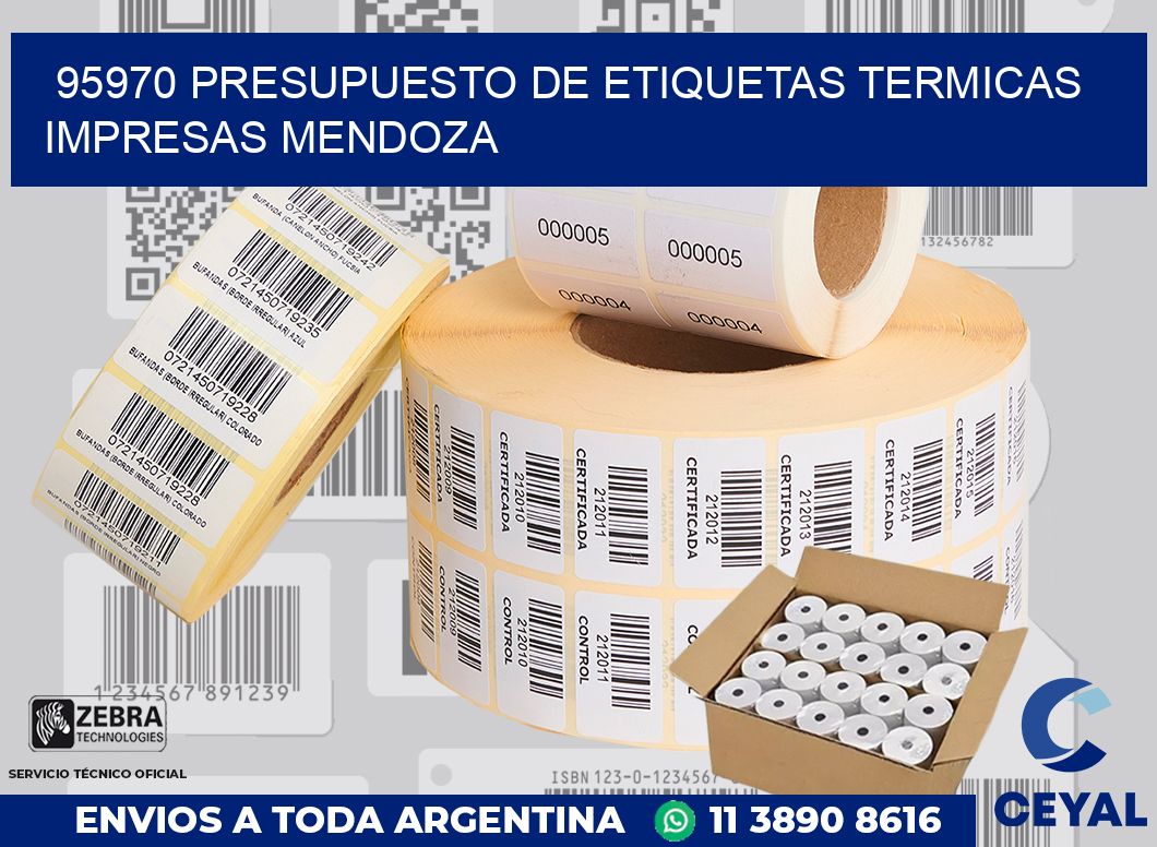 95970 PRESUPUESTO DE ETIQUETAS TERMICAS IMPRESAS MENDOZA