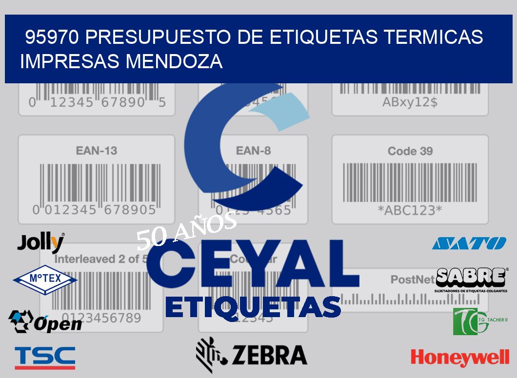 95970 PRESUPUESTO DE ETIQUETAS TERMICAS IMPRESAS MENDOZA