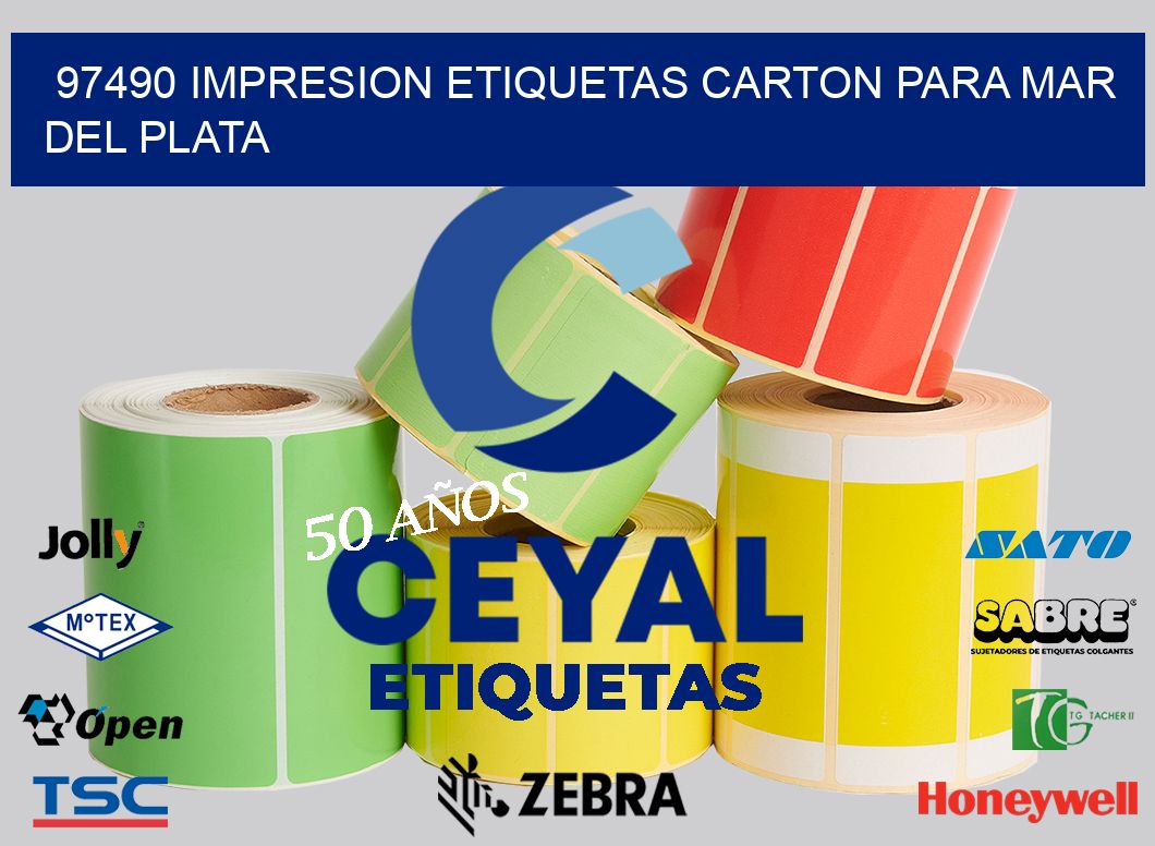 97490 IMPRESION ETIQUETAS CARTON PARA MAR DEL PLATA