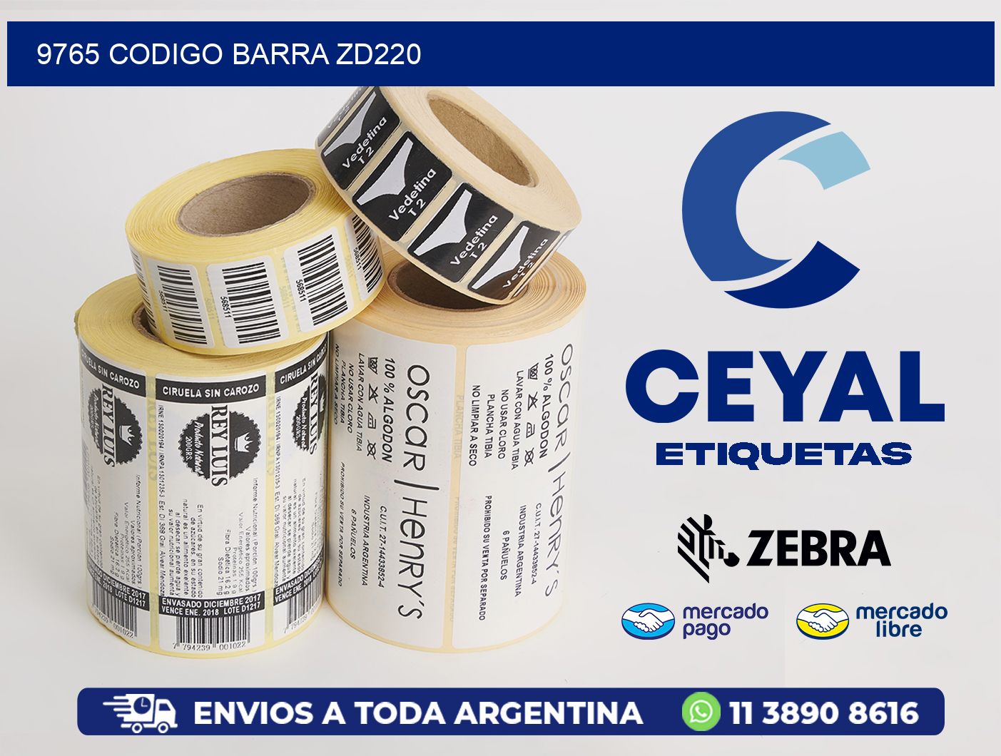 9765 CODIGO BARRA ZD220