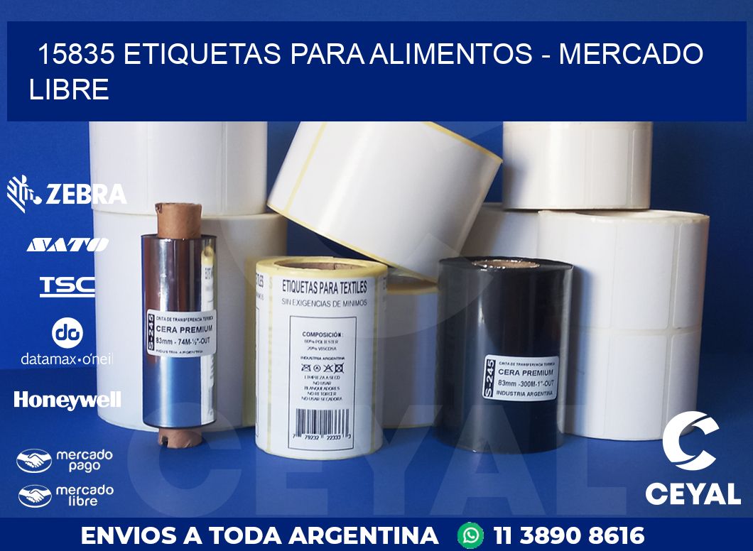 15835 ETIQUETAS PARA ALIMENTOS – MERCADO LIBRE
