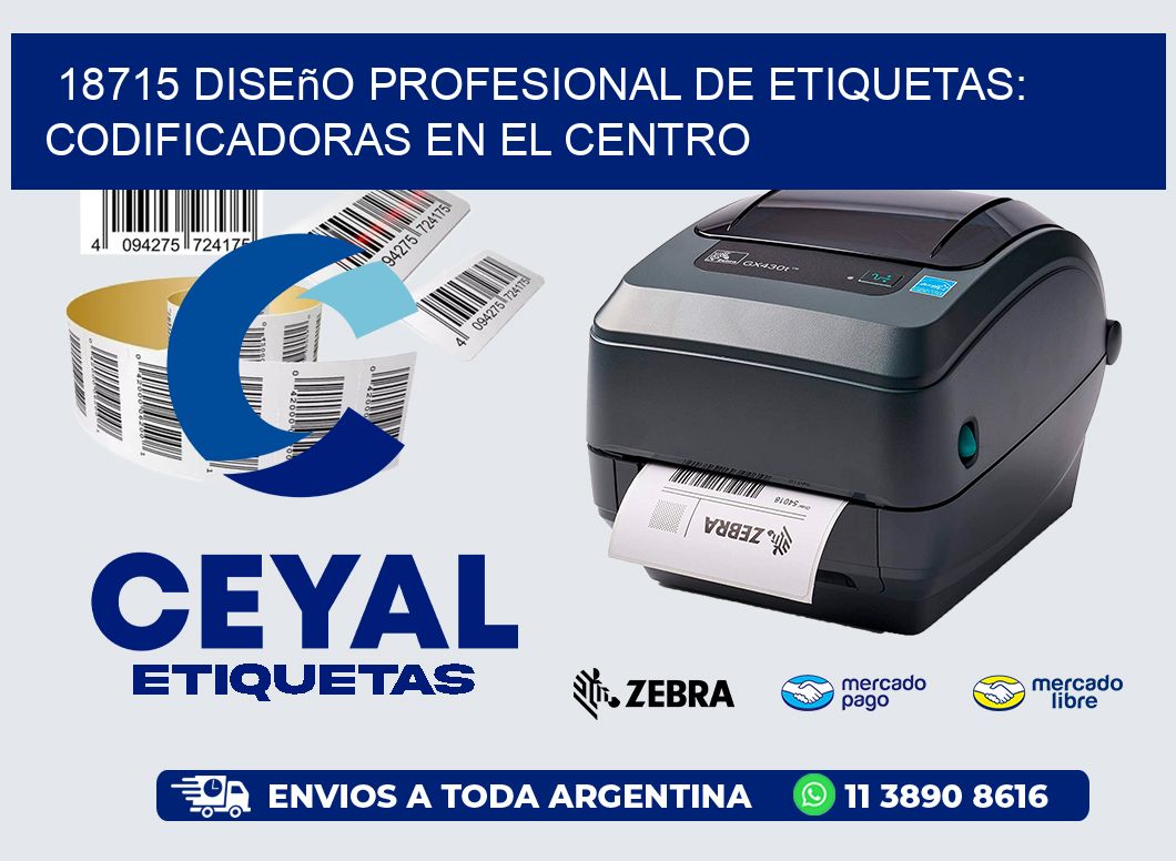 18715 Diseño Profesional de Etiquetas: Codificadoras en el Centro