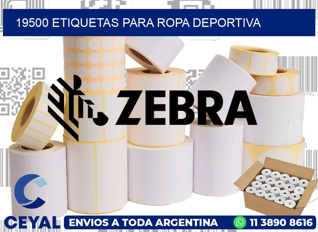 19500 ETIQUETAS PARA ROPA DEPORTIVA