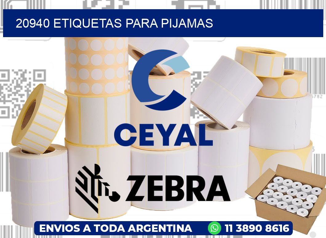 20940 ETIQUETAS PARA PIJAMAS