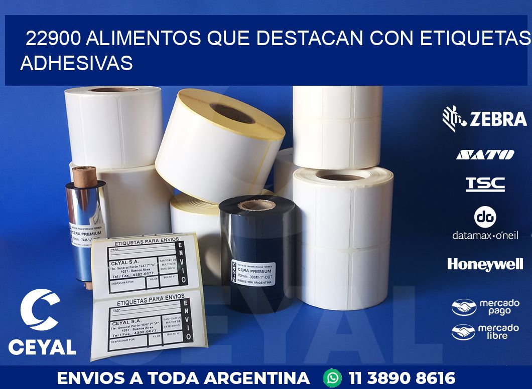 22900 ALIMENTOS QUE DESTACAN CON ETIQUETAS ADHESIVAS